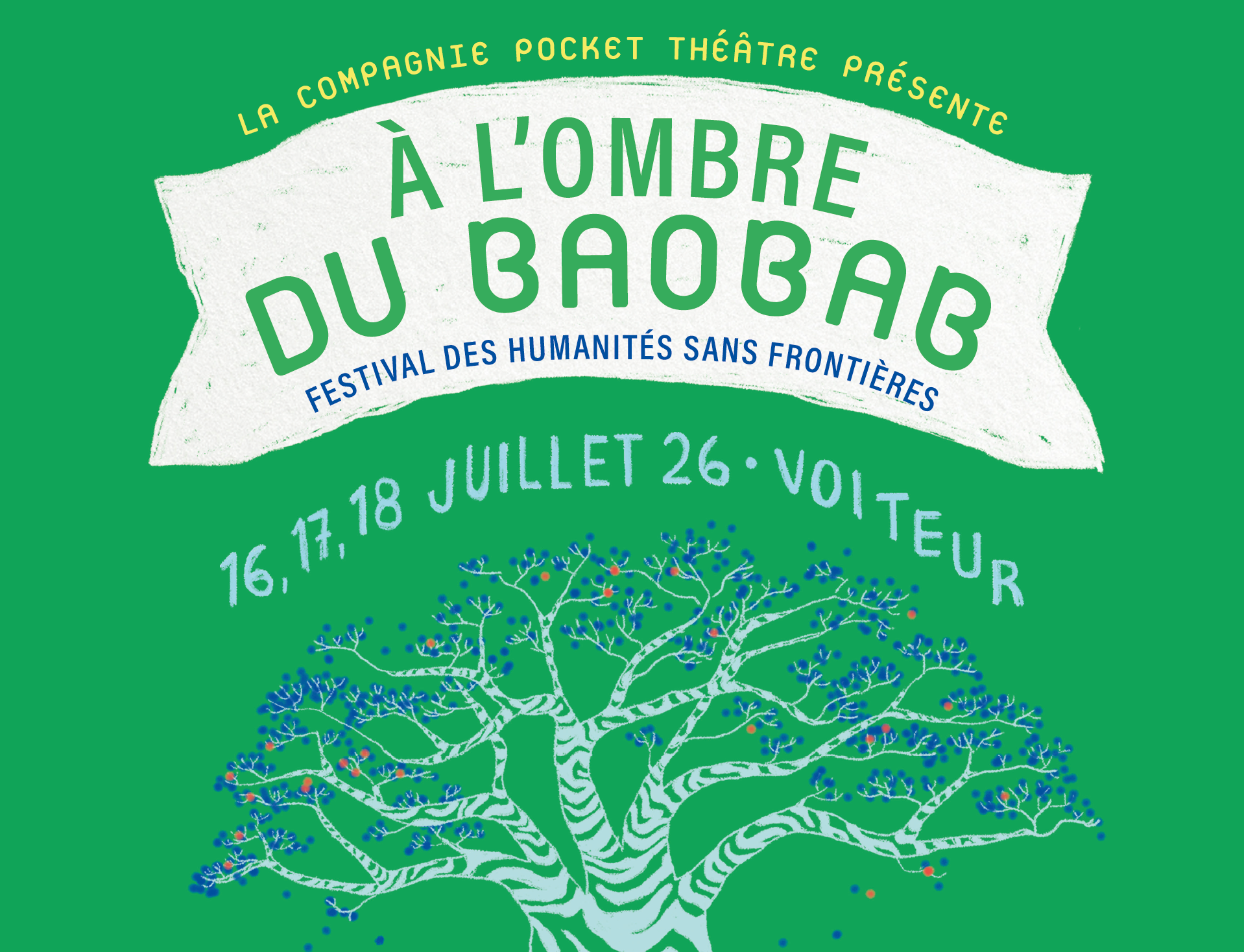 Bannière à l'ombre du baobab